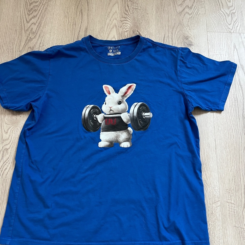 ATTIFIT  Men's 100% Cotton Blue T-Shirt Sz. XL